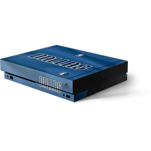NBA Dallas Mavericks Jersey Xbox One X Console Skin